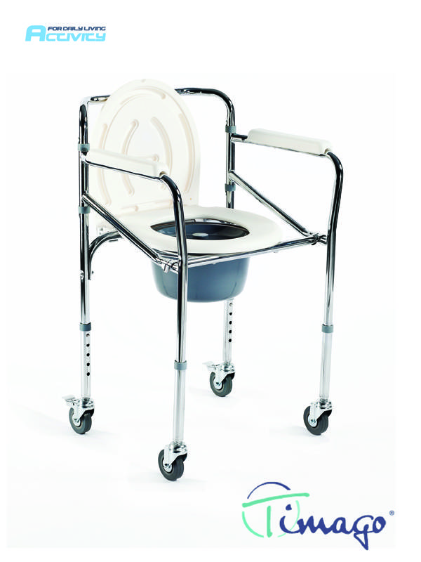 Krzesło toaletowe na kółkach FS 696 Timago
