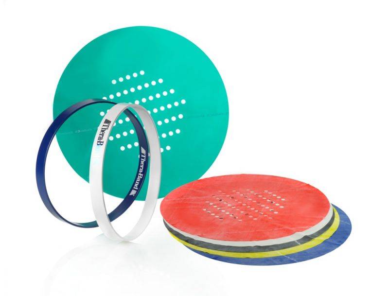 Trener dłoni siatka Thera-Band 6 szt plus 2 obręcze