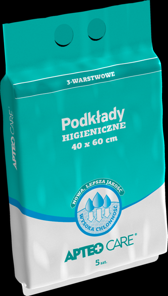 Podkłady higieniczne APTEO CARE, 40 cm x 60 cm, 5 sztuk