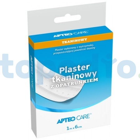 Plaster tkaninowy z opatrunkiem APTEO CARE, 1 m x 6 cm