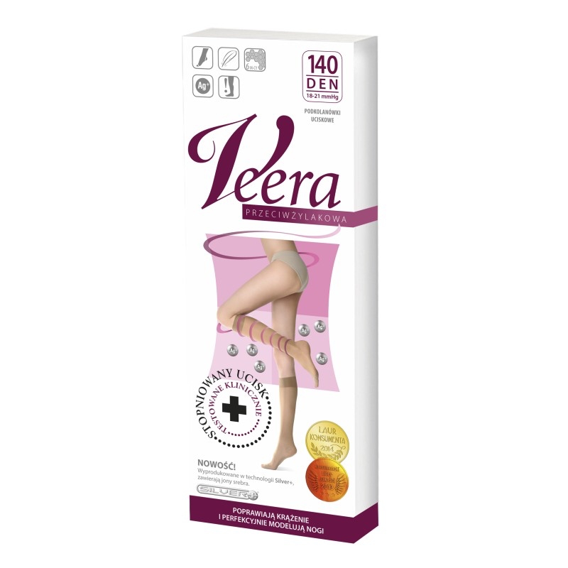 Podkolanówki Veera 140 den